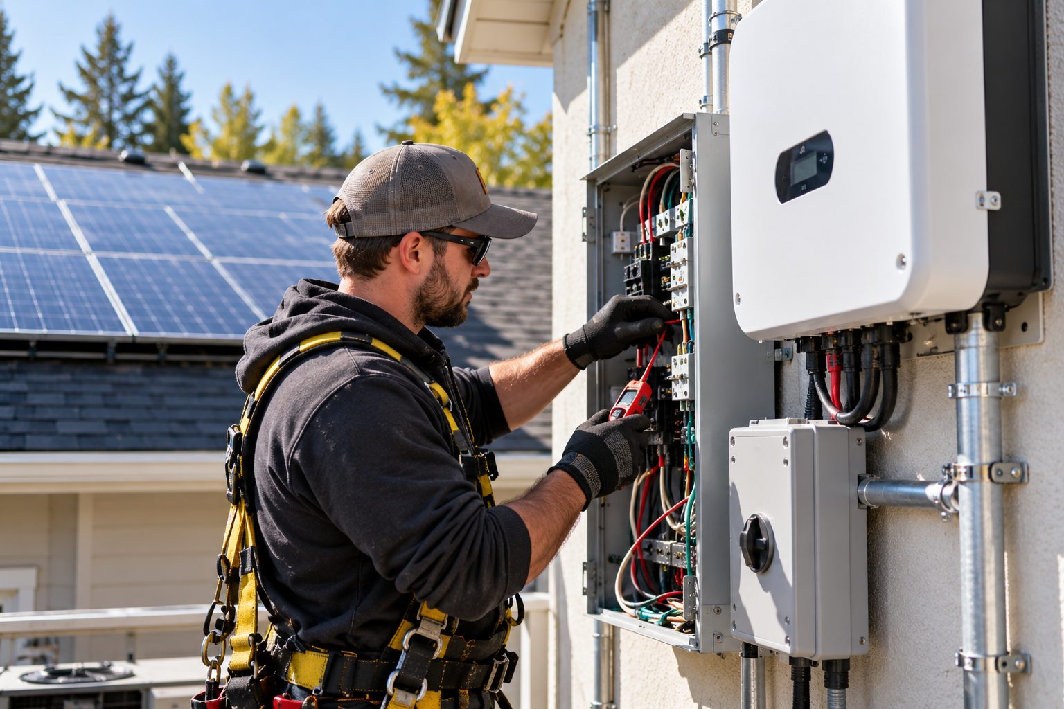Solar Battery Backup Installation